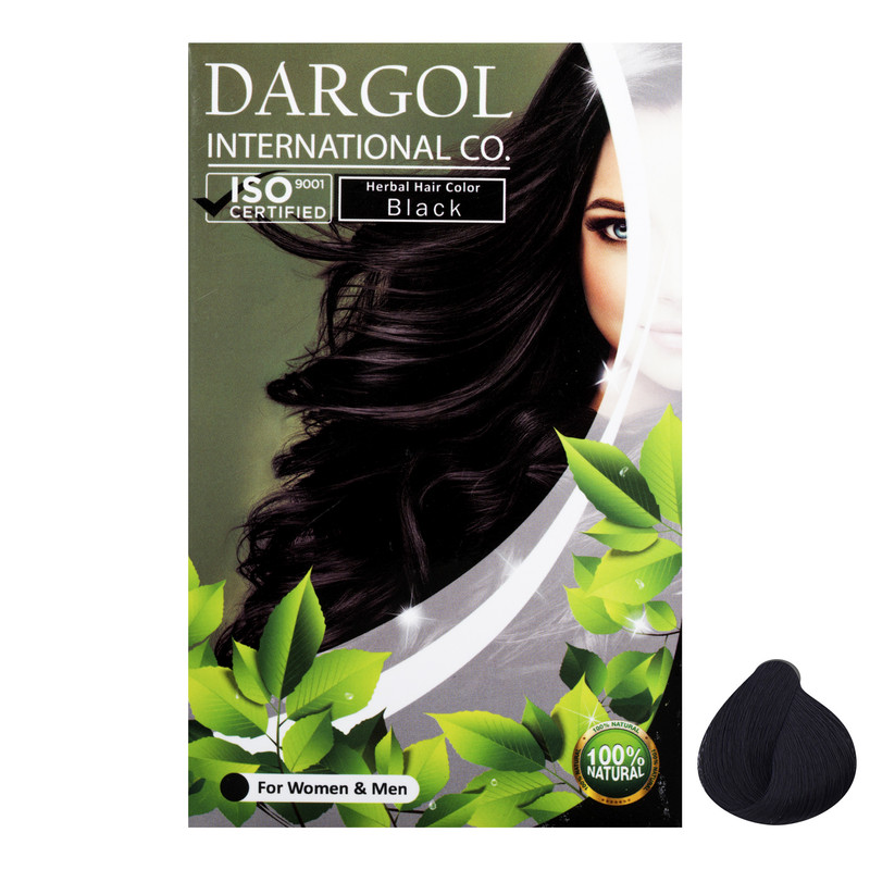 پودر رنگ مو دارگل مدل N1 وزن 120 گرم رنگ مشکی