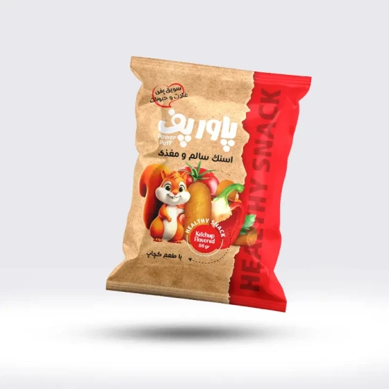 پفک سالم با سویق طعم کچاپ